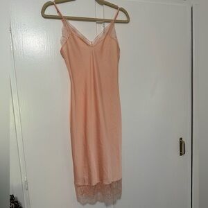 Victoria's Secret Peach Lace Chemise